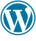 WordPress logo representing CMS and website development platform